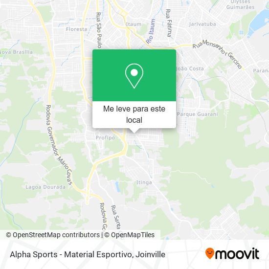 Alpha Sports - Material Esportivo mapa