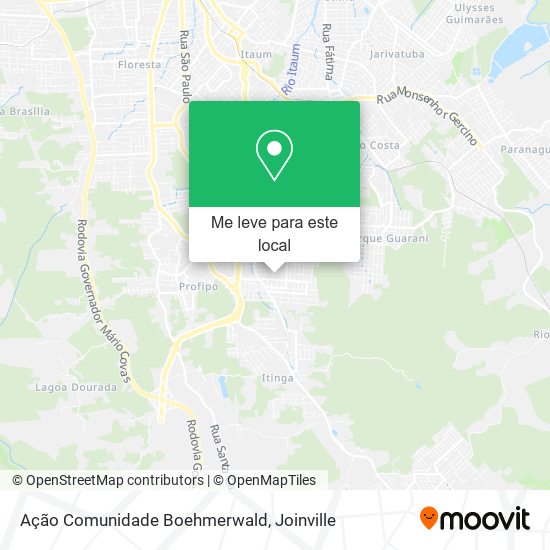 Ação Comunidade Boehmerwald mapa