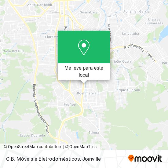 C.B. Móveis e Eletrodomésticos mapa