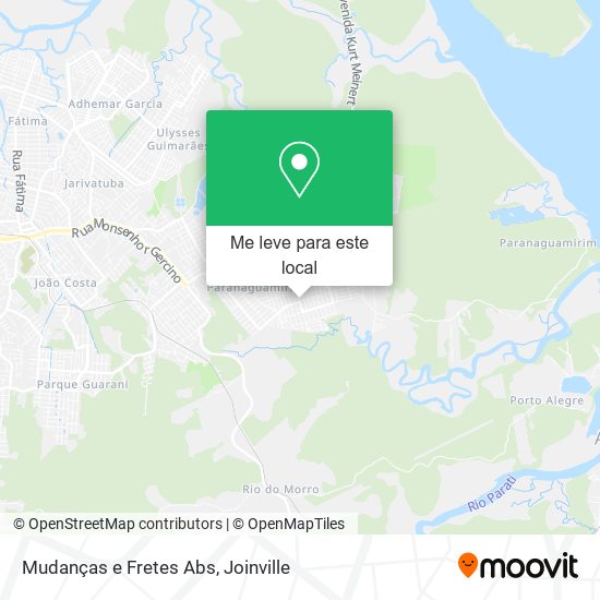 Mudanças e Fretes Abs mapa