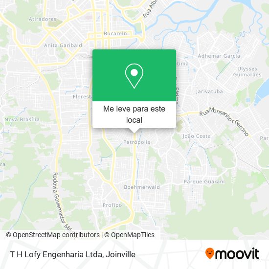 T H Lofy Engenharia Ltda mapa