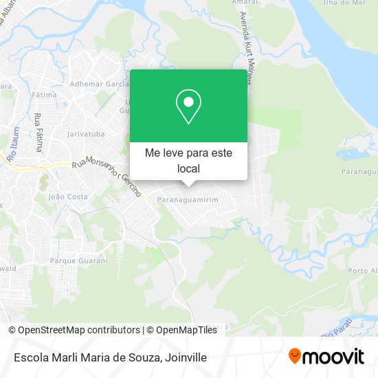 Escola Marli Maria de Souza mapa