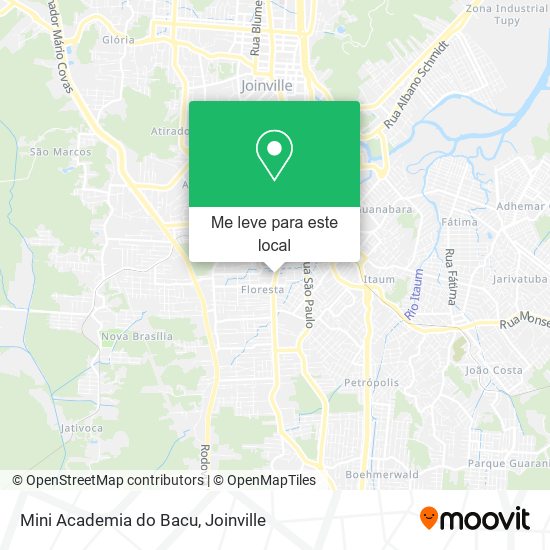 Mini Academia do Bacu mapa