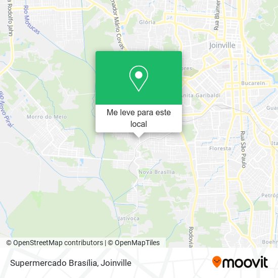 Supermercado Brasília mapa