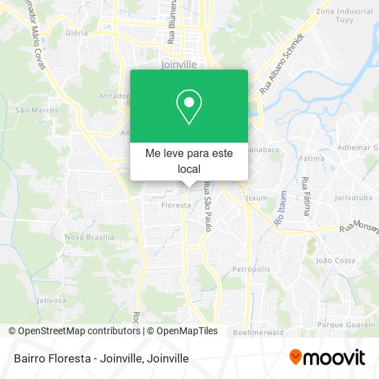Bairro Floresta - Joinville mapa