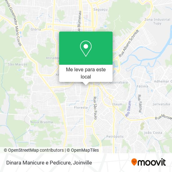 Dinara Manicure e Pedicure mapa