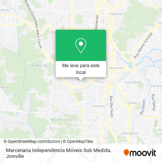 Marcenaria Independência Móveis Sob Medida mapa