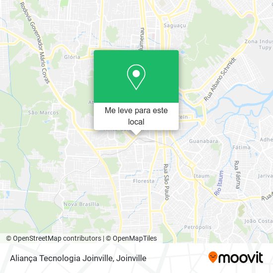 Aliança Tecnologia Joinville mapa