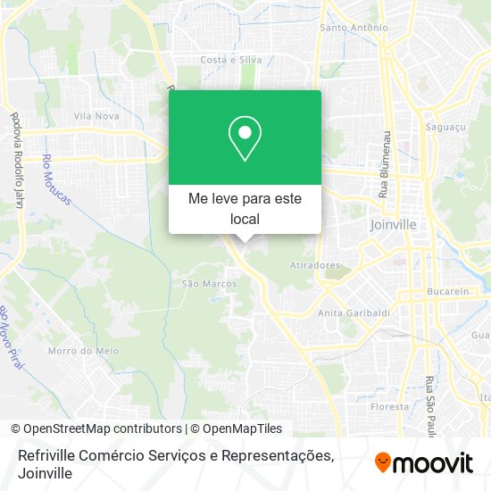 Refriville Comércio Serviços e Representações mapa