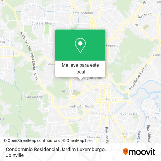Condomínio Residencial Jardim Luxemburgo mapa