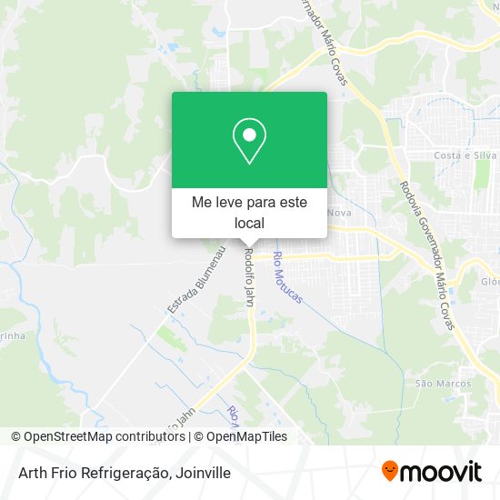 Arth Frio Refrigeração mapa