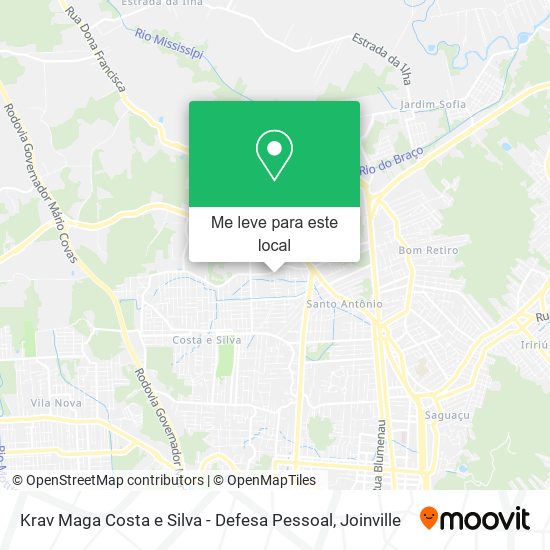 Krav Maga Costa e Silva - Defesa Pessoal mapa