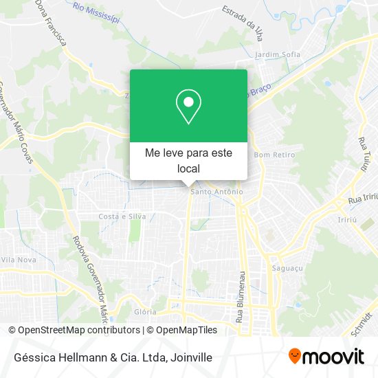 Géssica Hellmann & Cia. Ltda mapa