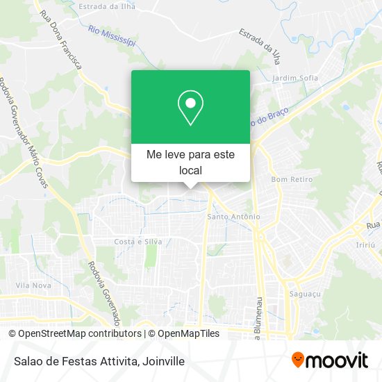 Salao de Festas Attivita mapa