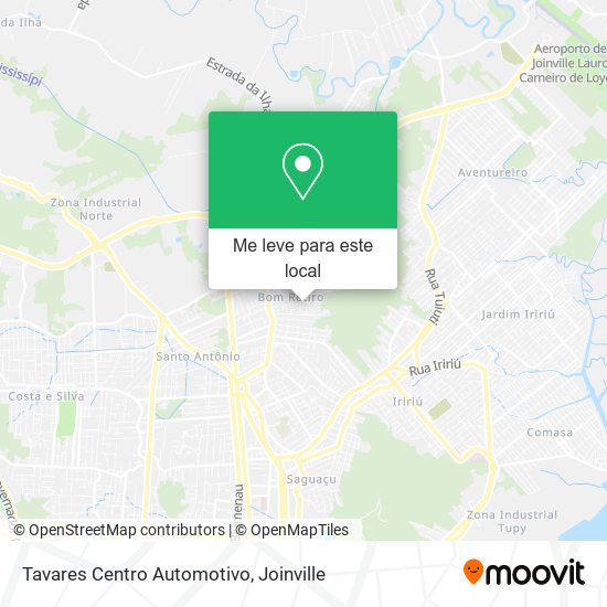 Tavares Centro Automotivo mapa