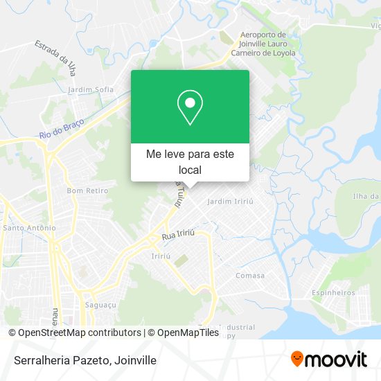 Serralheria Pazeto mapa