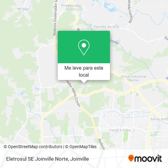 Eletrosul SE Joinville Norte mapa