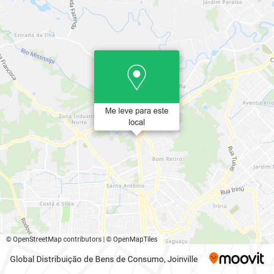 Global Distribuição de Bens de Consumo mapa