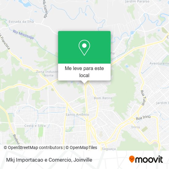 Mkj Importacao e Comercio mapa