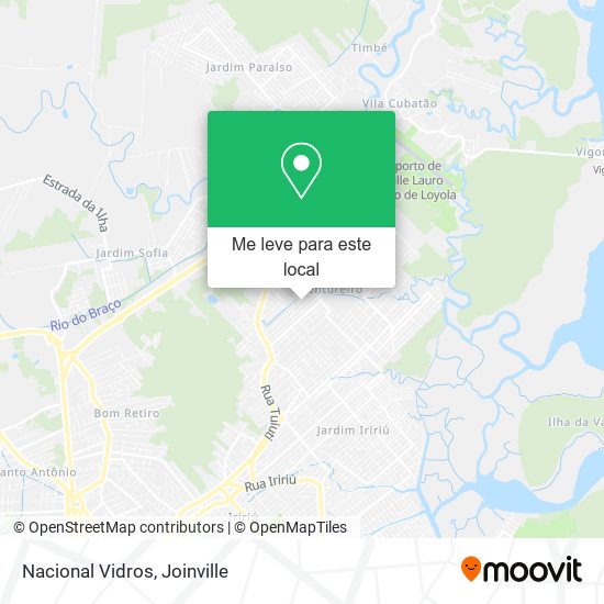 Nacional Vidros mapa