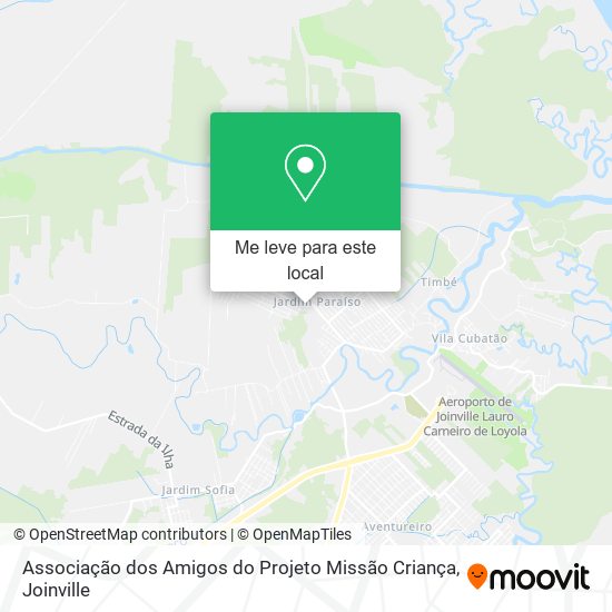 Associação dos Amigos do Projeto Missão Criança mapa