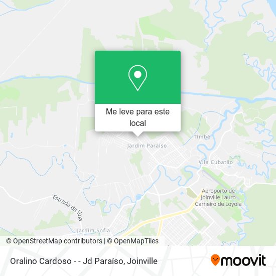 Oralino Cardoso - - Jd Paraíso mapa