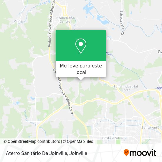 Aterro Sanitário De Joinville mapa