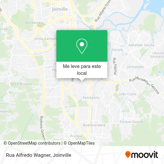 Rua Alfredo Wagner mapa