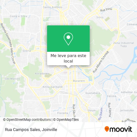 Rua Campos Sales mapa