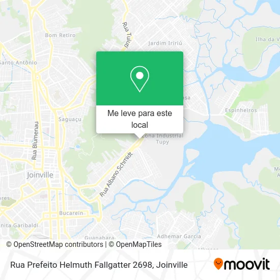Rua Prefeito Helmuth Fallgatter 2698 mapa