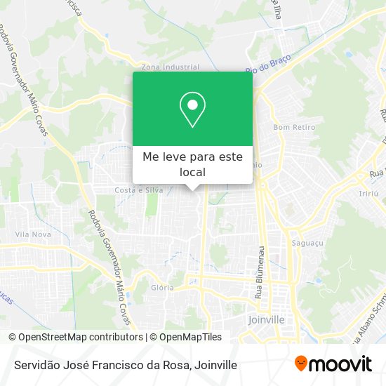 Servidão José Francisco da Rosa mapa