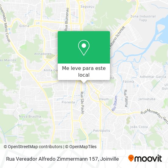 Rua Vereador Alfredo Zimmermann 157 mapa