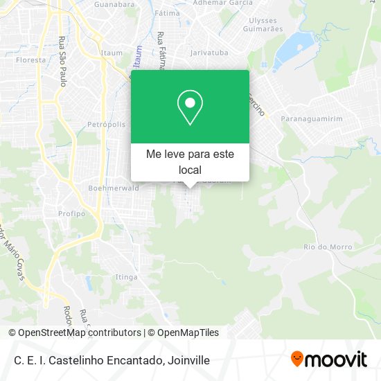 C. E. I. Castelinho Encantado mapa