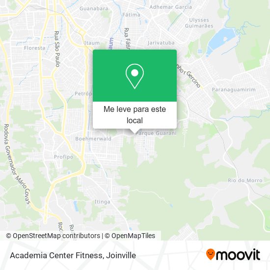 Academia Center Fitness mapa