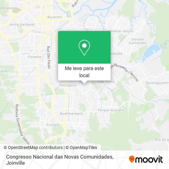 Congresso Nacional das Novas Comunidades mapa