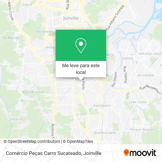 Comércio Peças Carro Sucateado mapa