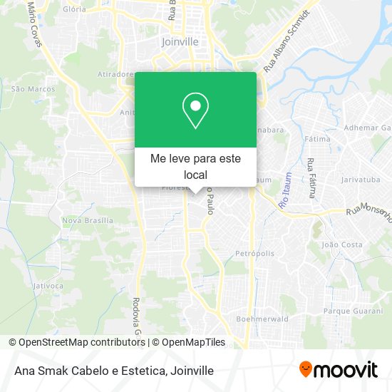 Ana Smak Cabelo e Estetica mapa