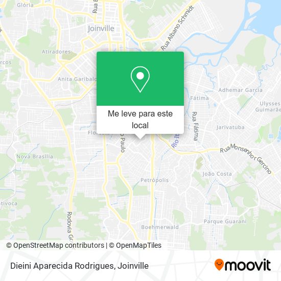 Dieini Aparecida Rodrigues mapa