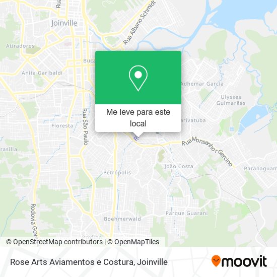 Rose Arts Aviamentos e Costura mapa