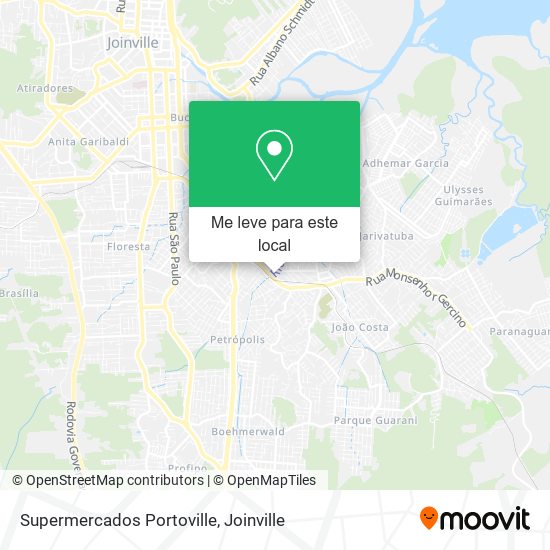Supermercados Portoville mapa