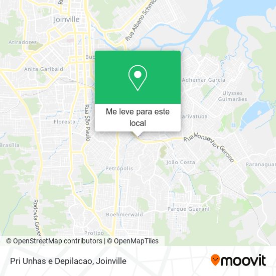 Pri Unhas e Depilacao mapa
