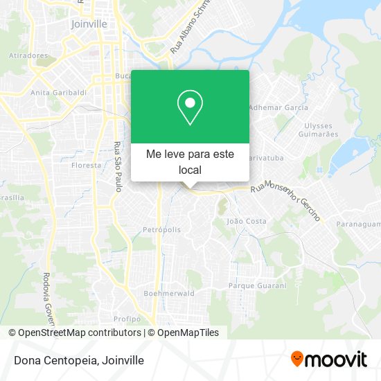 Dona Centopeia mapa