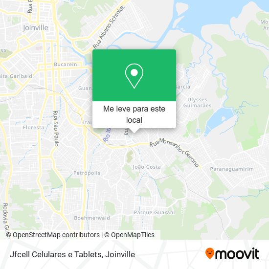 Jfcell Celulares e Tablets mapa