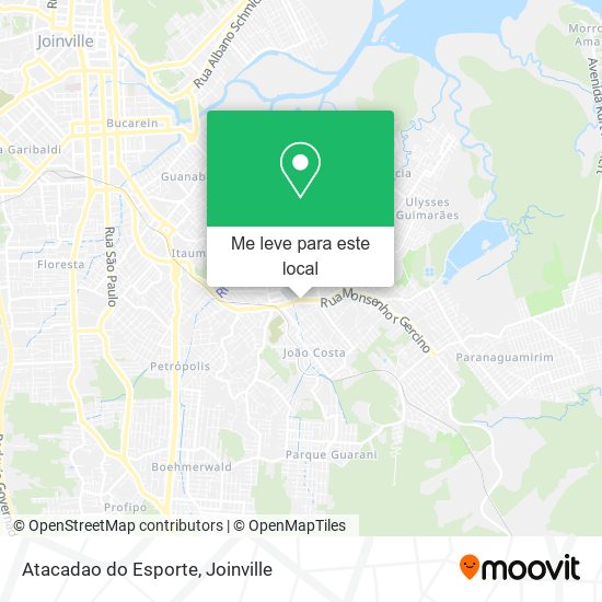 Atacadao do Esporte mapa