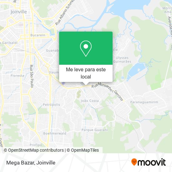 Mega Bazar mapa