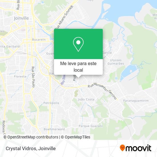 Crystal Vidros mapa