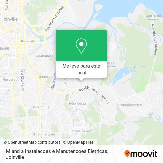 M and a Instalacoes e Manutencoes Eletricas mapa