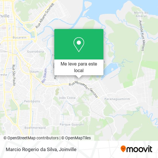 Marcio Rogerio da Silva mapa