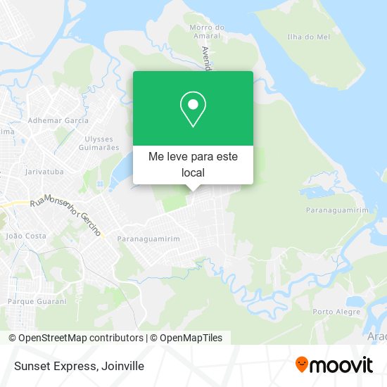 Sunset Express mapa