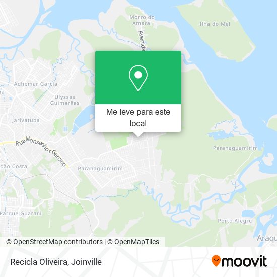 Recicla Oliveira mapa